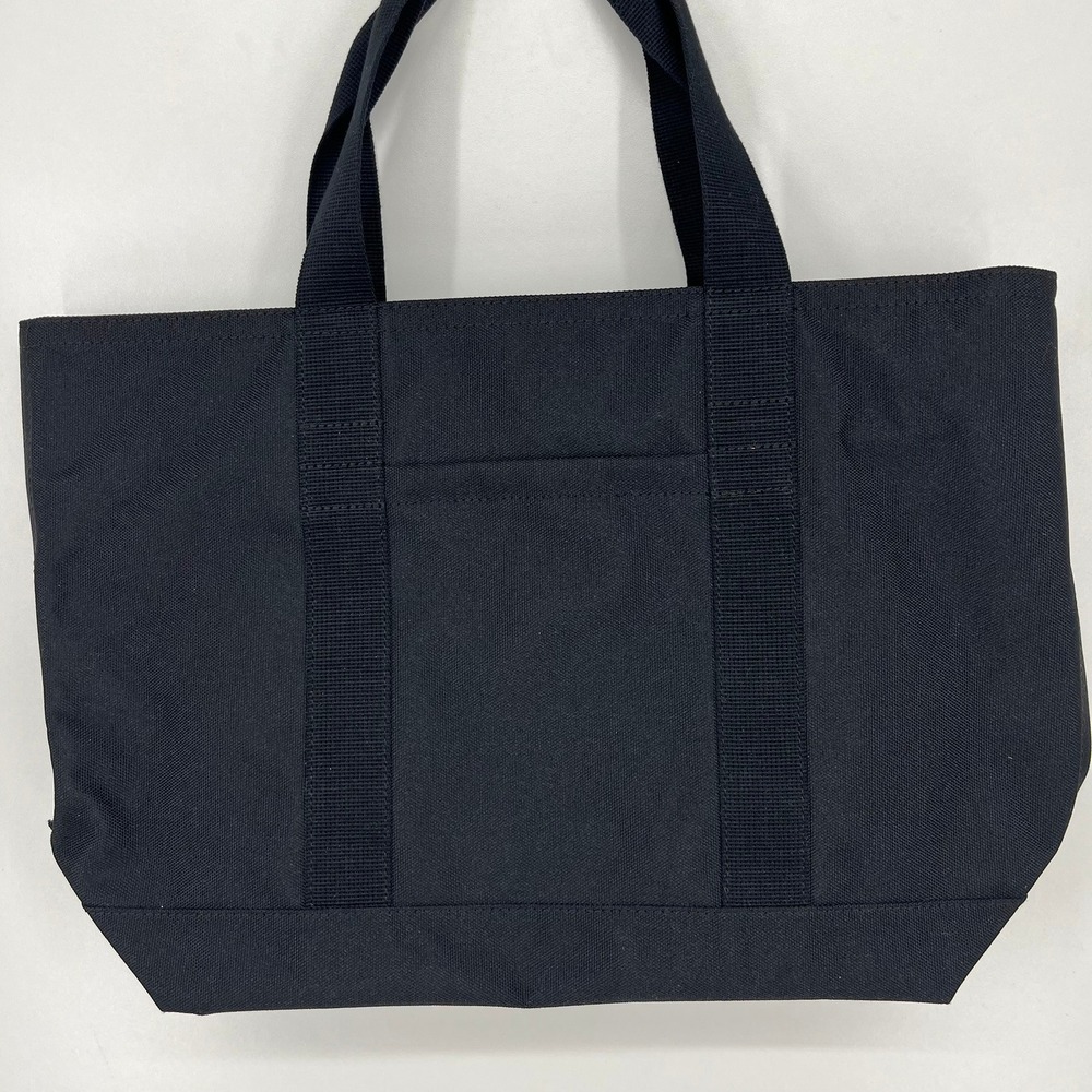 Banana Republic Womens Black Canvas Top Zip Tote Bag Travel Commuter - Picture 3 of 11